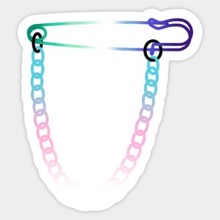 Transgender MLM Safety Pin Sticker